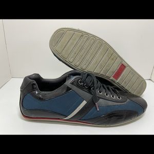 Hugo Boss men's size 44 sneakers Blue Black Grey